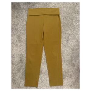Bitte Kai Rand Magic FoldOver Stretch Slim Trouser Pants in Mustard, L